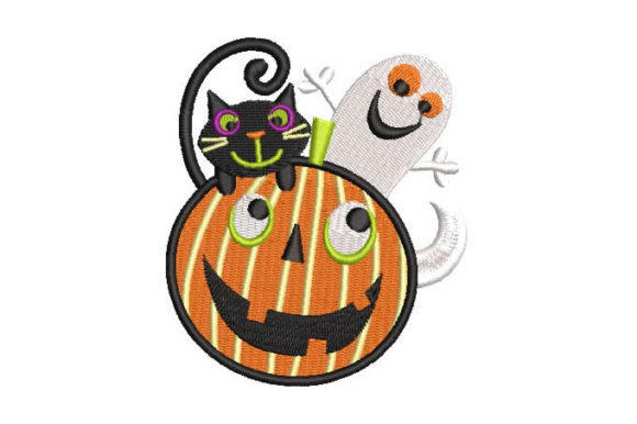A Halloween Ghost Pumpkin Embroidery File Review
