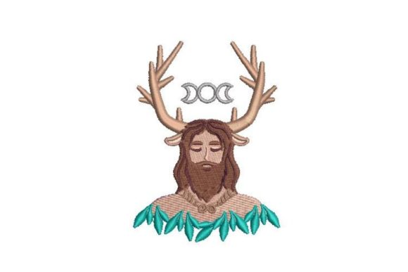 A Pagan Horned God Embroidery Design Review