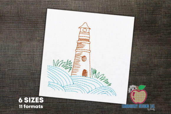 Cape Hatteras Lighthouse: A Classic Coastal Embroidery Design