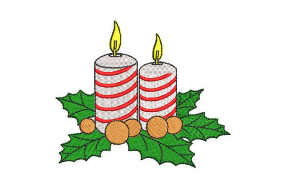 Christmas Candles: A Cozy Embroidery Design Review