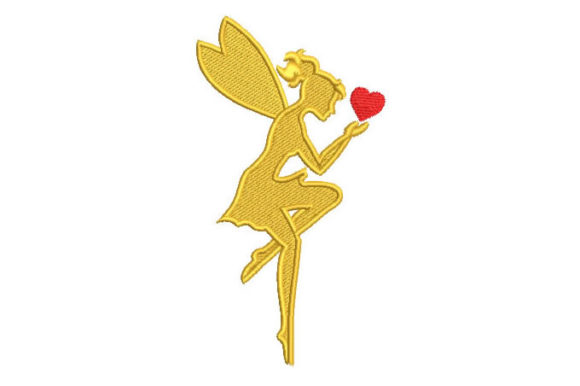 Evaluating the Fairy with Heart Embroidery Design
