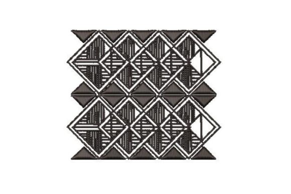Polynesian Style Rectangular Print
