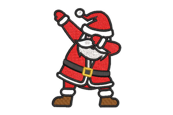 Santa Claus Dancing: A Festive Embroidery File for Apparel Decorators