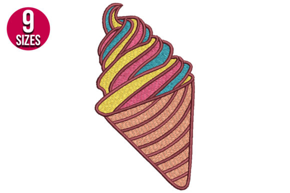 Why This Ice Cream Cone Embroidery Design Wins for Boutique Apparel